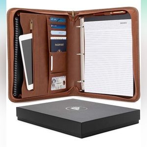 Forevermore Portfolios Padfolio Binder - Professional Faux Leather